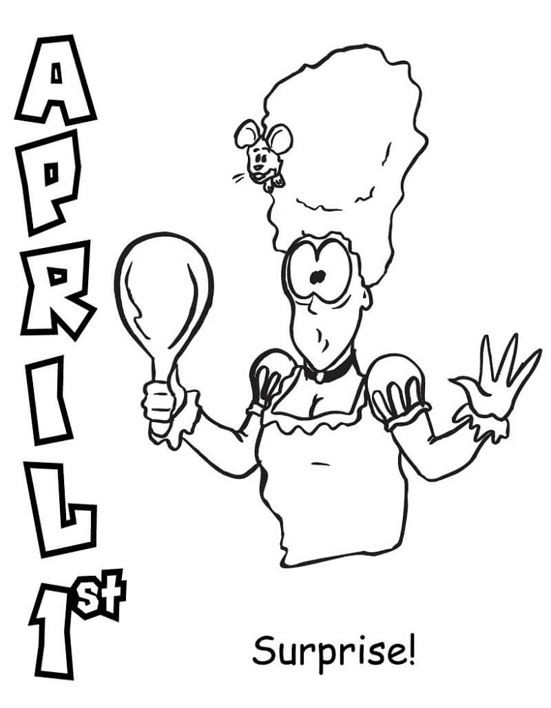 April Fool’s Day Image Coloring Pages