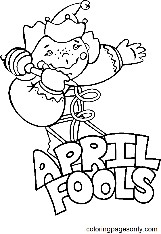 April Fools Day Images Coloring Pages