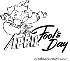 April Fools' Day Coloring Pages