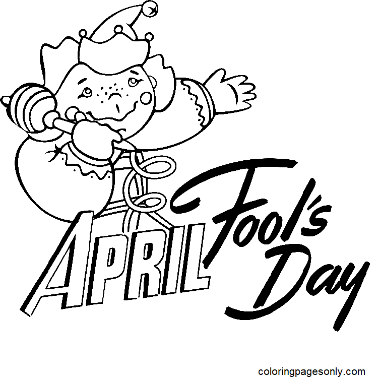 April Fools Day to Download Coloring Pages