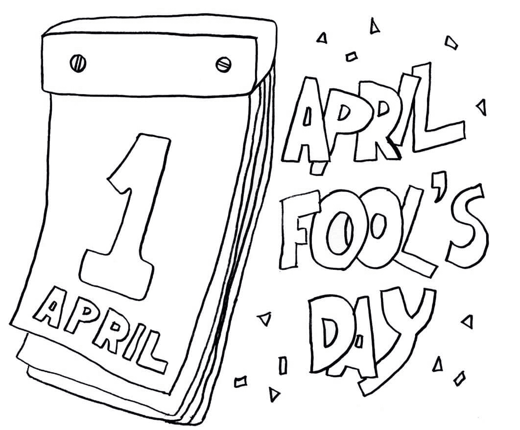 April Fool’s Day Coloring Page