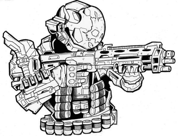 Armor-Piercing Cartridges Coloring Page