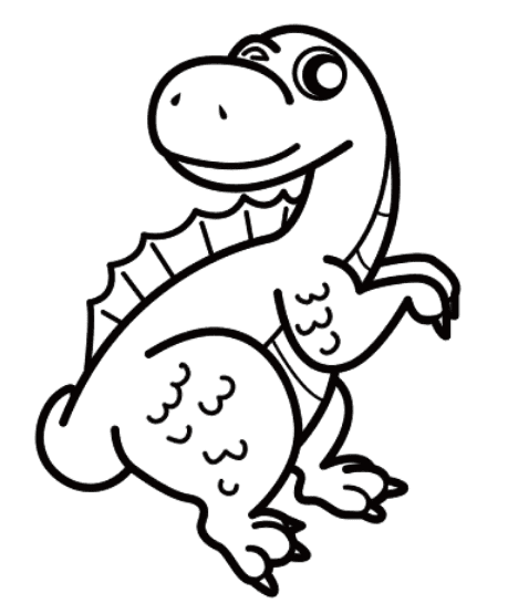 Baby Spinosaurus Coloring Pages