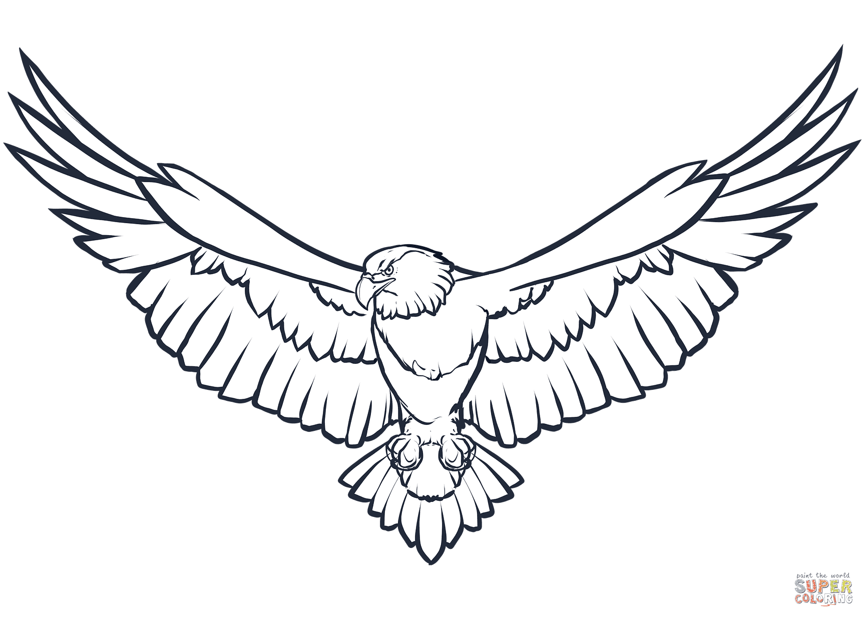 Bald Eagle Free Coloring Page