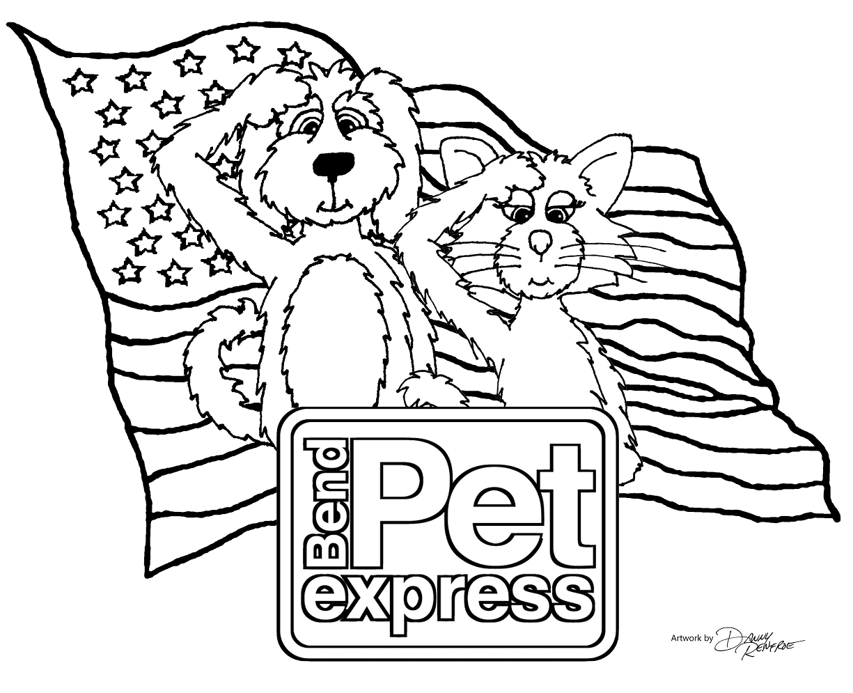 Bend Pet Express Coloring Page