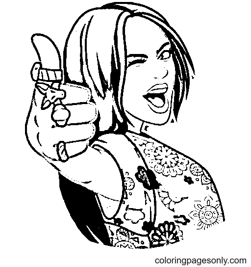 Billie Coloring Page