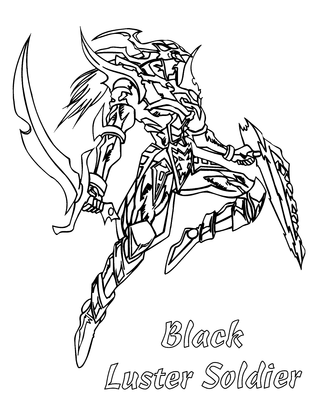 Black Luster Soldier Coloring Page
