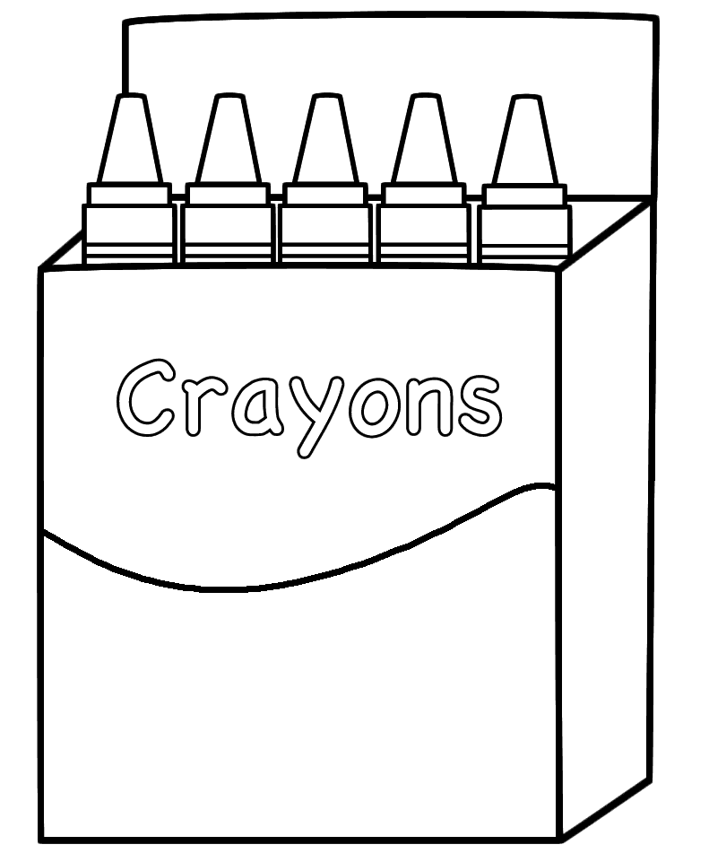 Caixa de giz de cera da Crayon