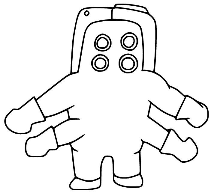 CDA Guy Coloring Pages