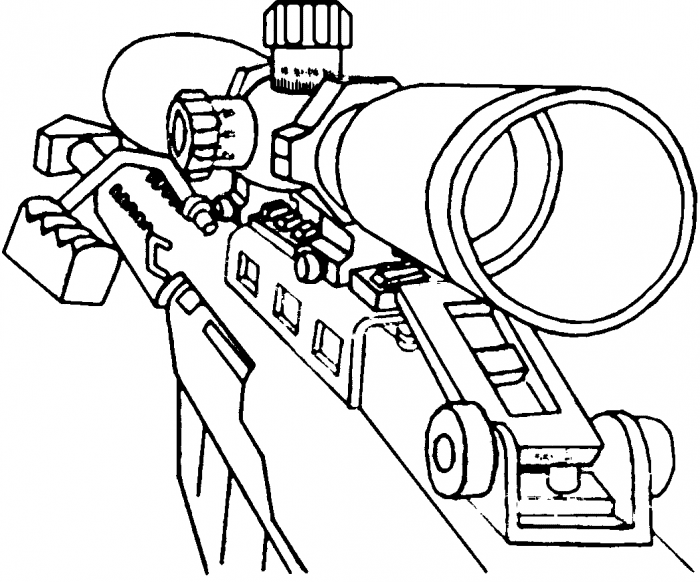 Call Of Duty Weapon Coloring Page