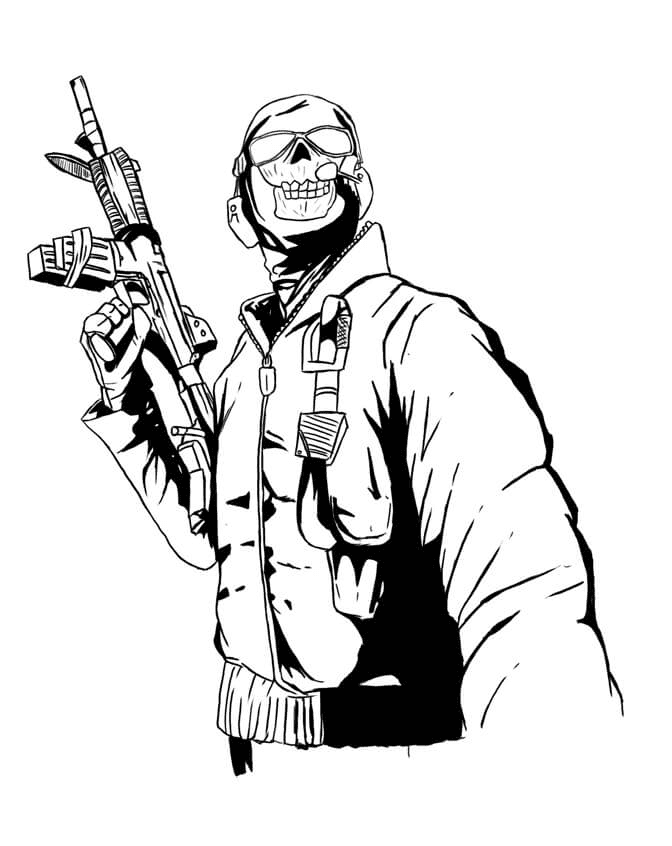 Call of Duty Images Coloring Page