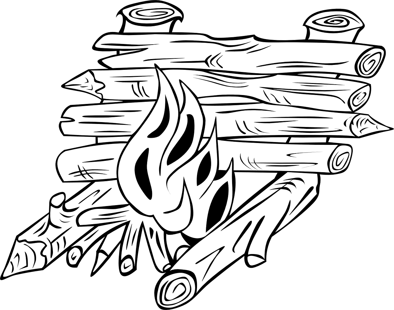 Campfires Camp Cooking Coloring Pages