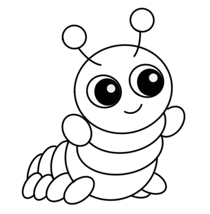 Caterpillar Coloring Pages For Preschool