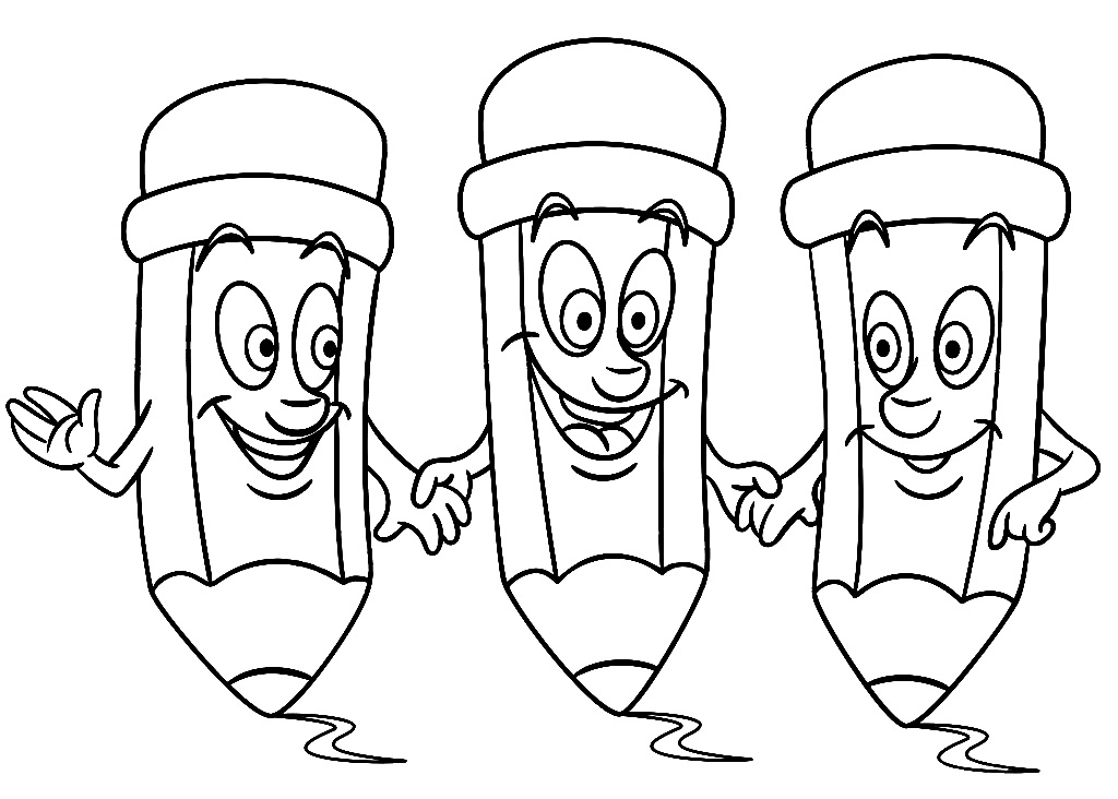 Set di pastelli cartone animato di Crayon