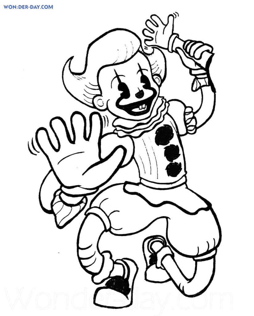Cartoon Pennywise Coloring Page