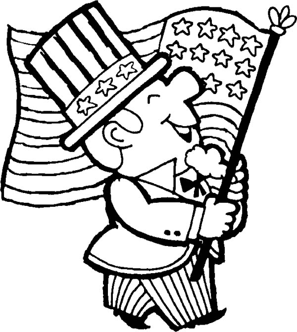 Cartoon of Memorial Day Coloring Pages