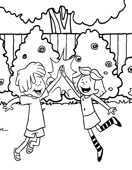 Charlie and Emily Coloring Pages