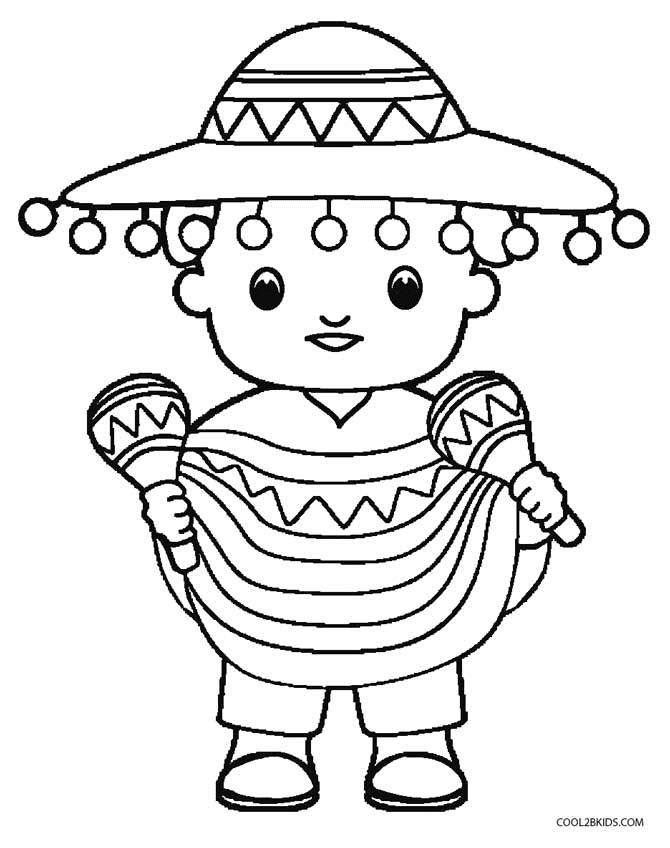 Children Playing Maracas Coloring Page