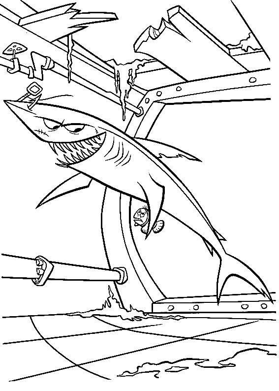 Chum With Marlin Coloring Pages