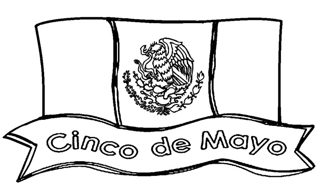 Cinco de Mayo-vlag van Cinco de Mayo