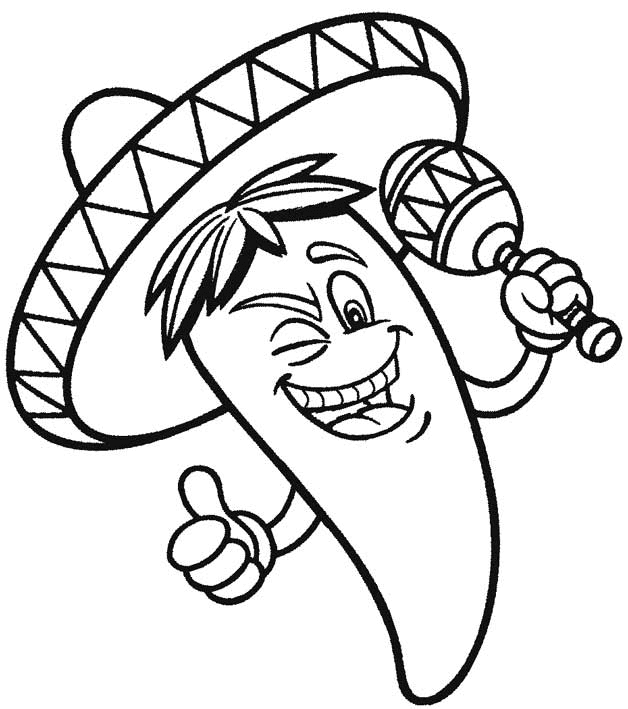 Cinco de Mayo to Print Coloring Pages