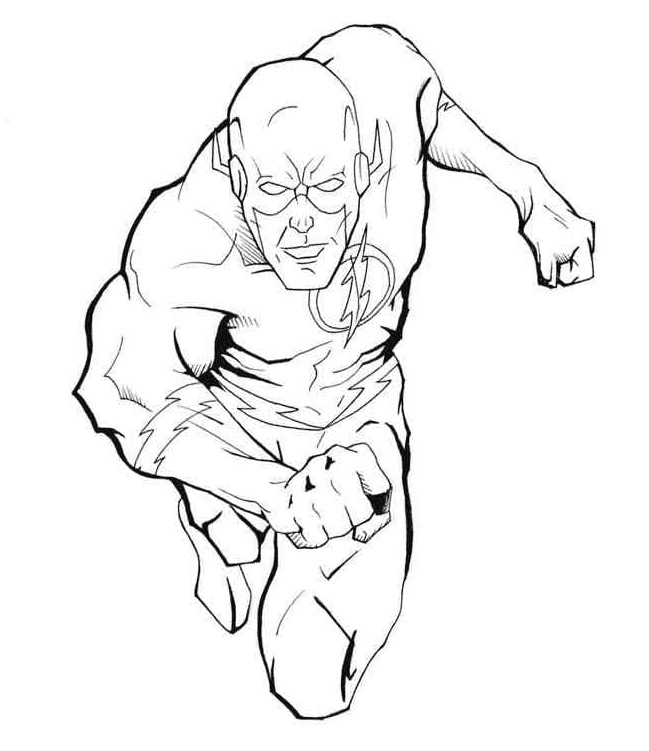 Cool Flash Coloring Pages