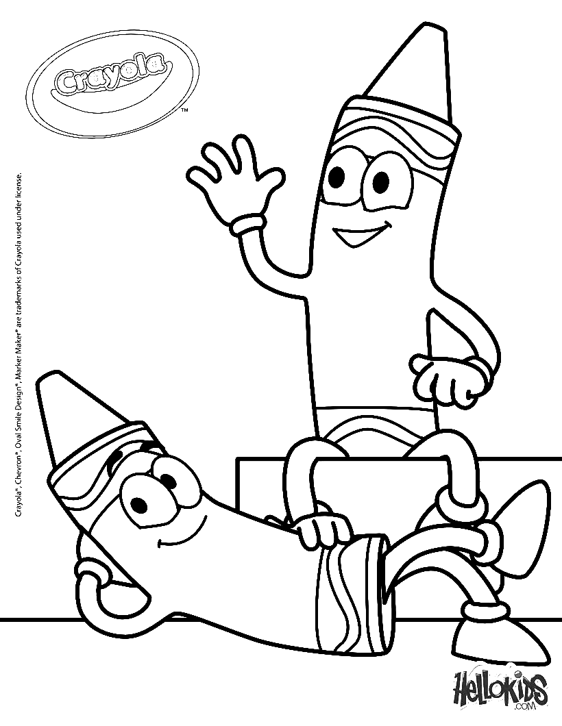 Crayola Crayons Coloring Page Free Printable Coloring Pages