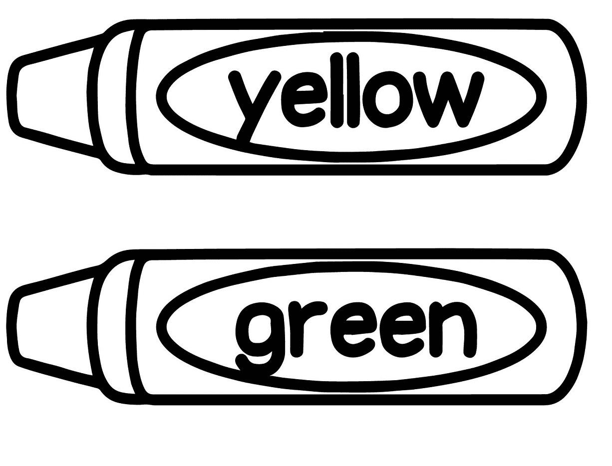 Simple Crayon Box Coloring Pages - Crayon Coloring Pages - Coloring