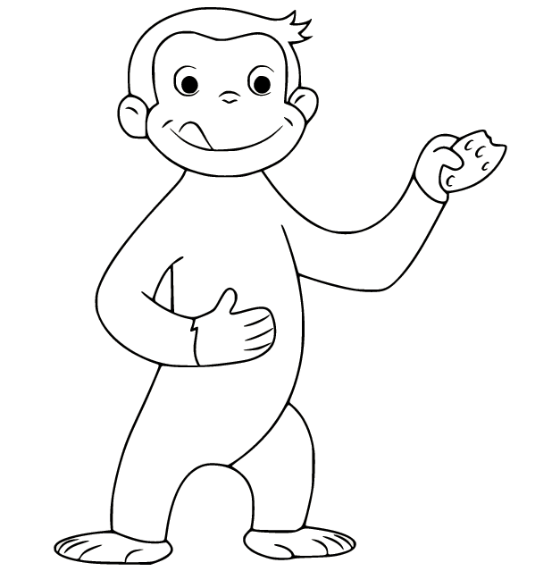 Curious George Eating a Cookie from Curious George