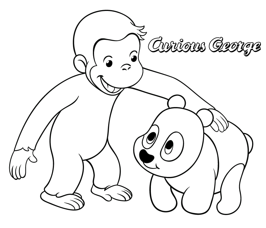 Curious George and Panda from Curious George