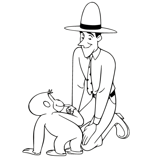 Curious George and Ted Shackleford from Curious George