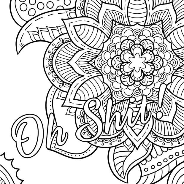 Curse Word for Adult Coloring Pages