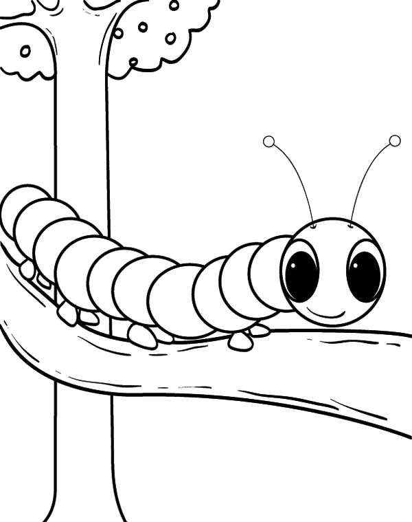 Lagarta fofa da Caterpillar