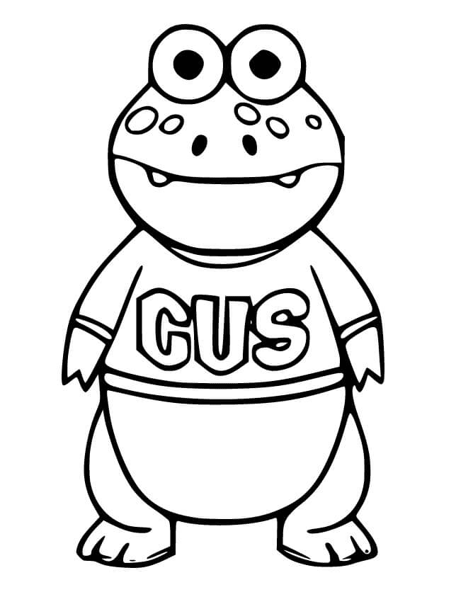 Cute Gus Coloring Page
