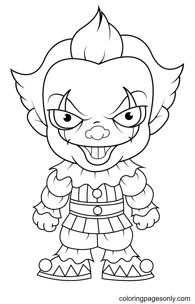 Cute Little Pennywise Coloring Pages