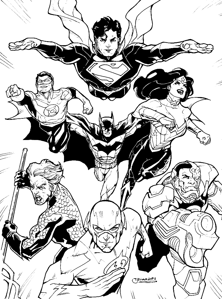 62 Justice League Coloring Pages Online  Latest Free