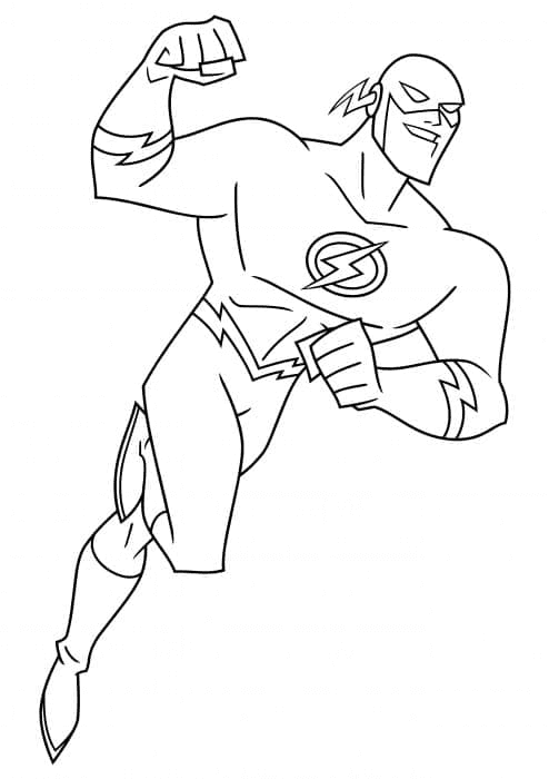 DC The Flash Coloring Page