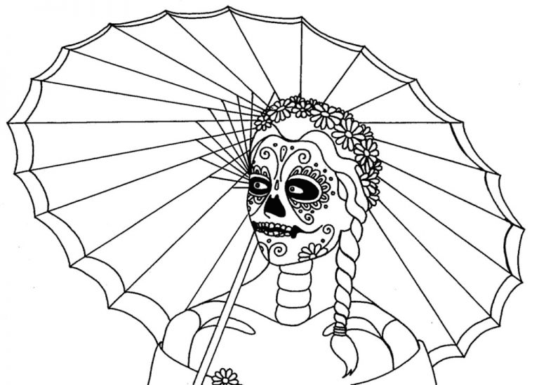 День мертвых Девушка с зонтиком из «Дня мертвых»