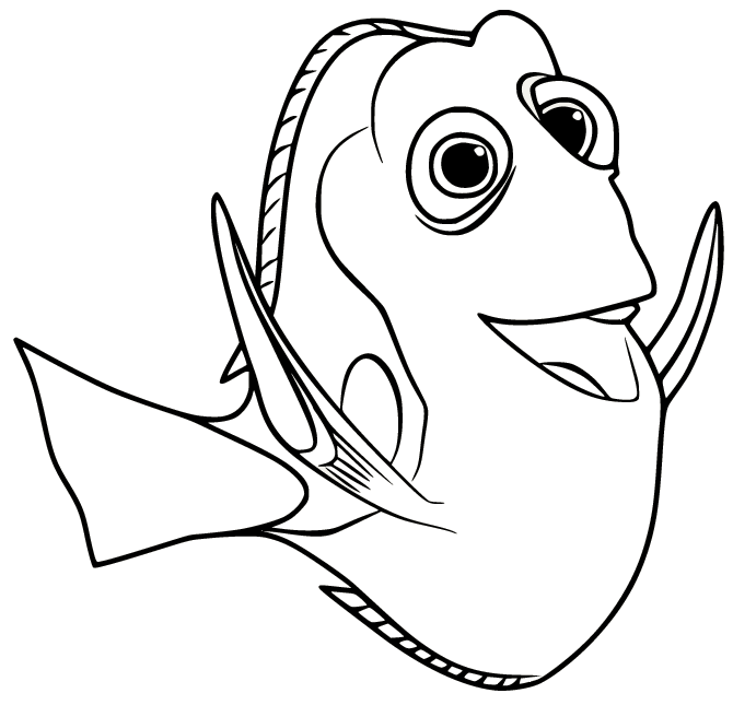 Dory spricht aus „Findet Nemo“.