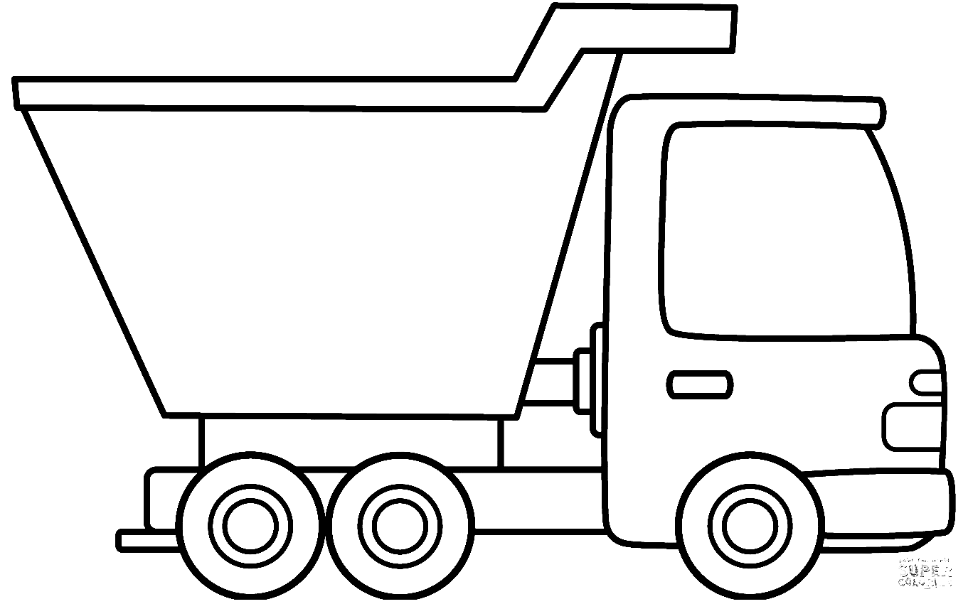 Dump Truck Printable Coloring Page Free Printable Coloring Pages