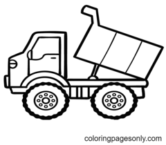 Dump Truck Coloring Pages