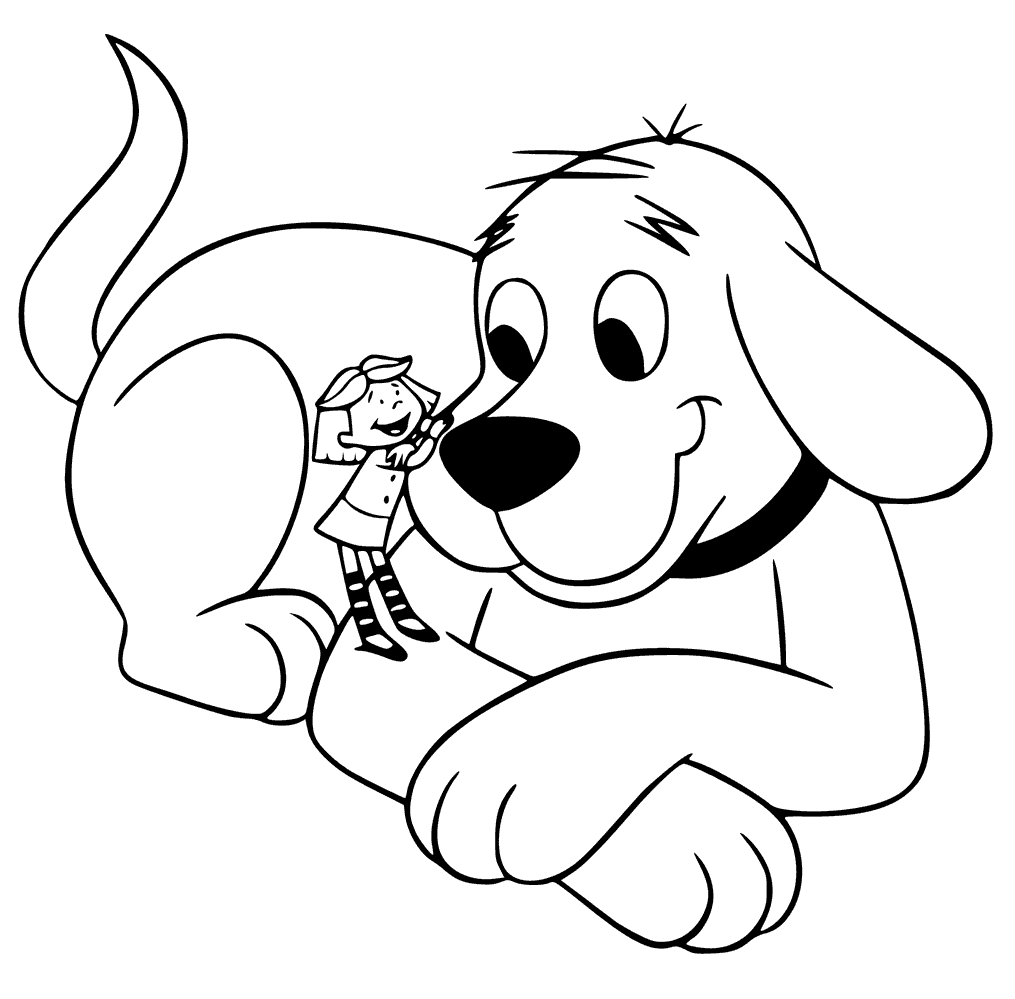 Emily And Clifford Coloring Page