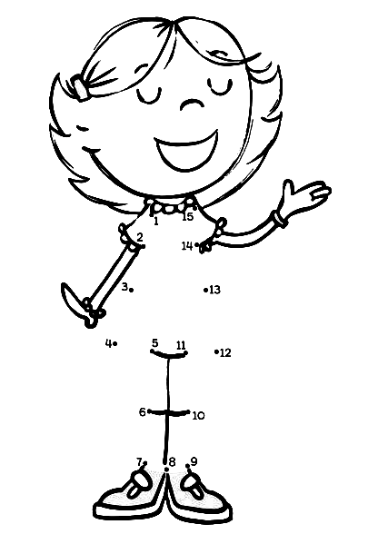 Emily connect the dots Coloring Page