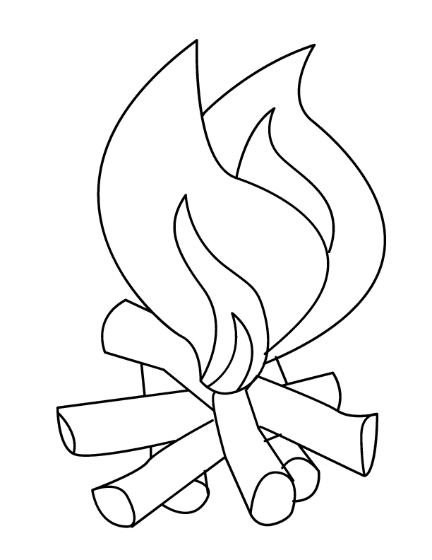 Fire Printable Coloring Pages