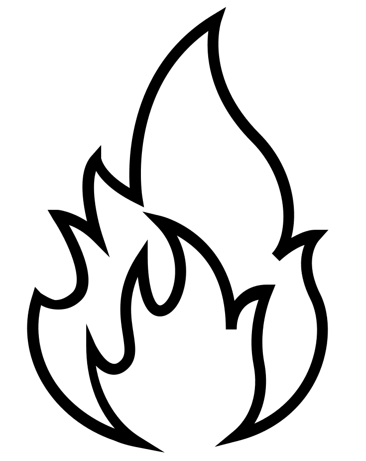 Flame Printable Coloring Pages