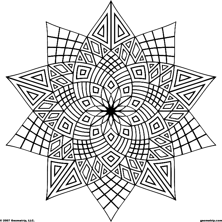 Flor geométrica de geométrica