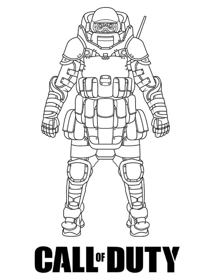 Free Call of Duty Coloring Page