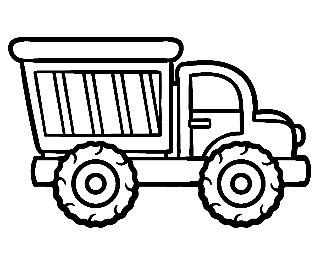 Free Dump Truck Printable Coloring Page Free Printable Coloring Pages