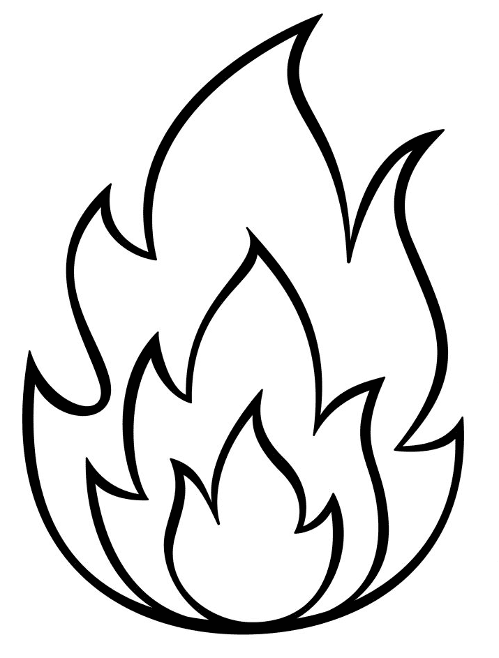 Free Fire Printable Coloring Page