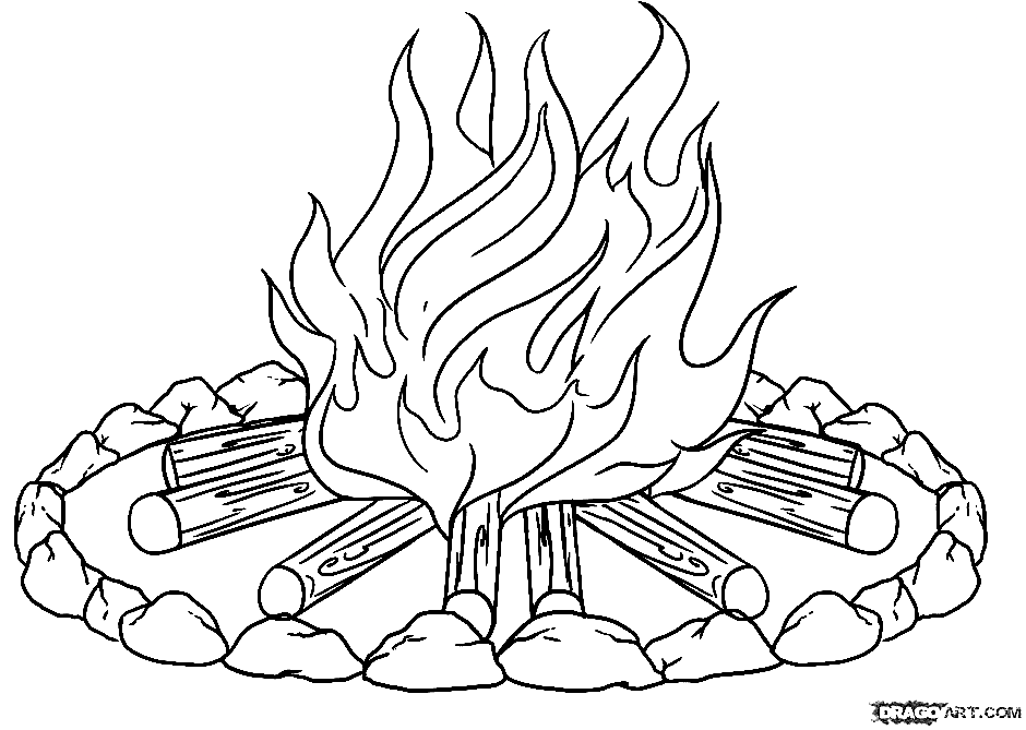 Free Fire Coloring Page
